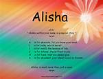 What Does Alisha Mean?