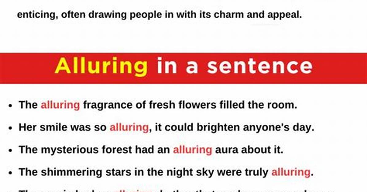 What Does Alluring Mean