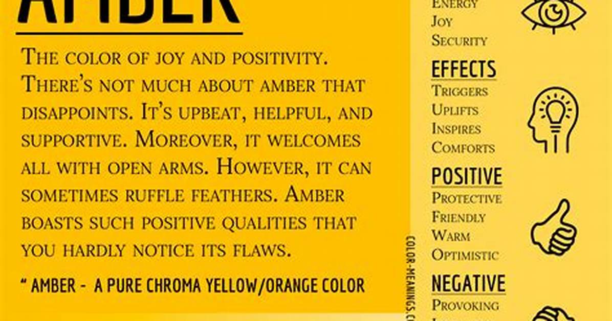What Does Amber Represent?