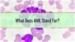 What Does Aml Stand for Medically