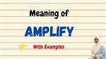 What Does Amplify Mean