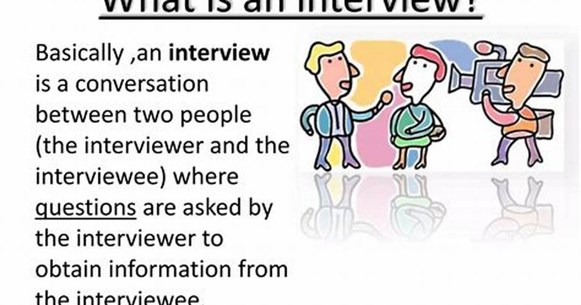 What Does an Interview Mean?