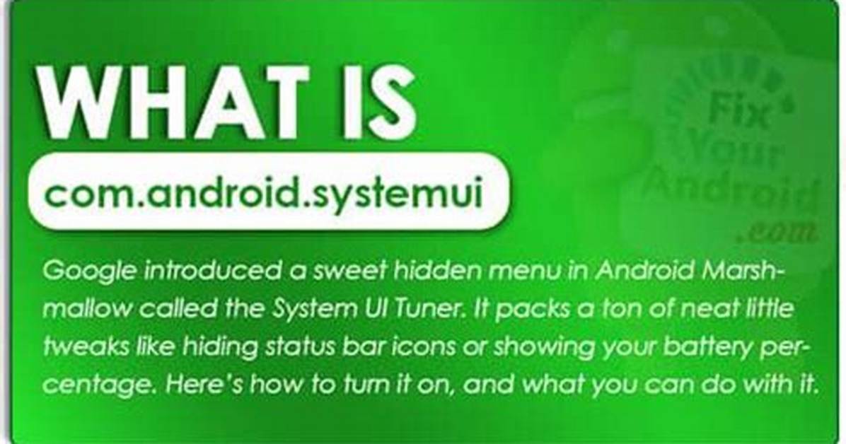 What Does Android Systemui Mean?