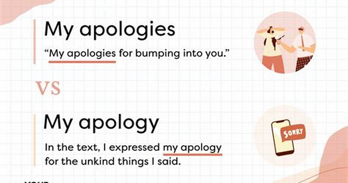 What Does Apologizing Mean?