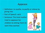 What Does Appease Mean