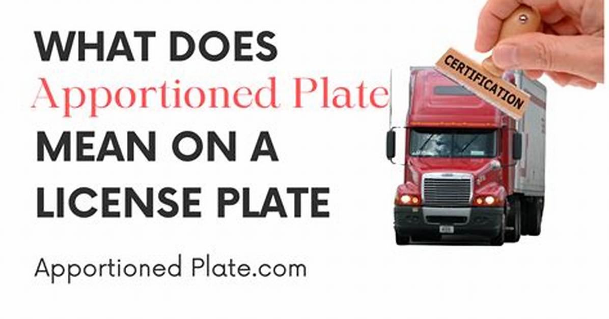 What Does Apportioned Mean?