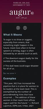 What Does Augurs Mean?