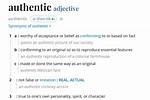 What Does Authentically Mean?