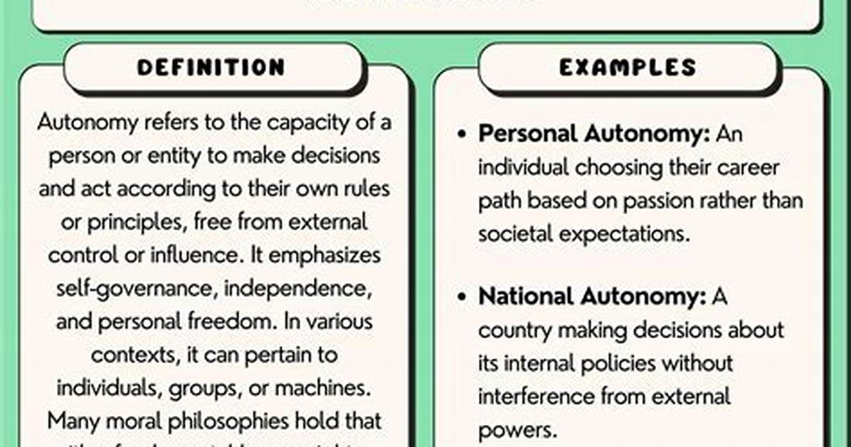 What Does Autonomy Mean