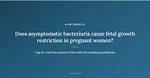 What Does Bacteriuria Cause?