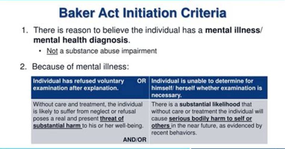 What Does Baker Act Do?