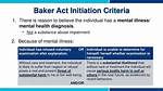 What Does Baker Act Do?