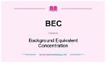 What Does Bec Stand For