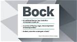 What Does Bock Mean?