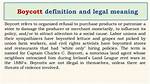What Does Boycott Mean
