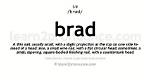 What Does Brad Point Mean
