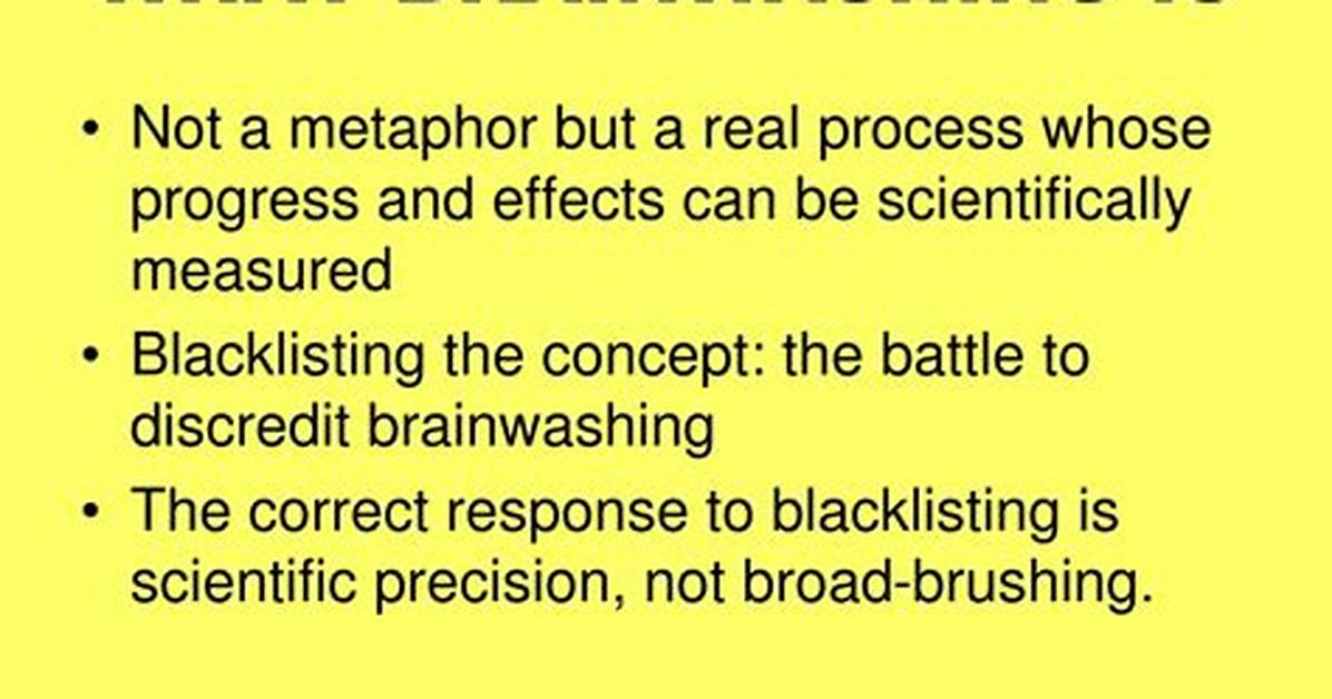 What Does Brainwashed Mean?