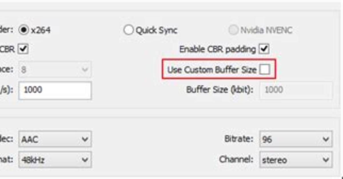 What Does Buffer Size Mean Obs