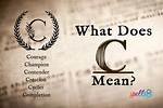 What Does C Mean