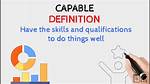 What Does Capable Mean