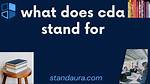 What Does Cda Stand For