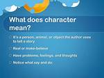 What Does Character Mean