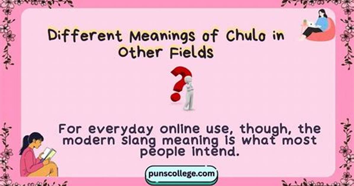What Does Chulo Mean