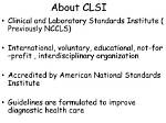 What Does Clsi Stand For