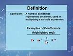 What Does Coefficient Mean in Math