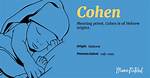 What Does Cohen Mean?