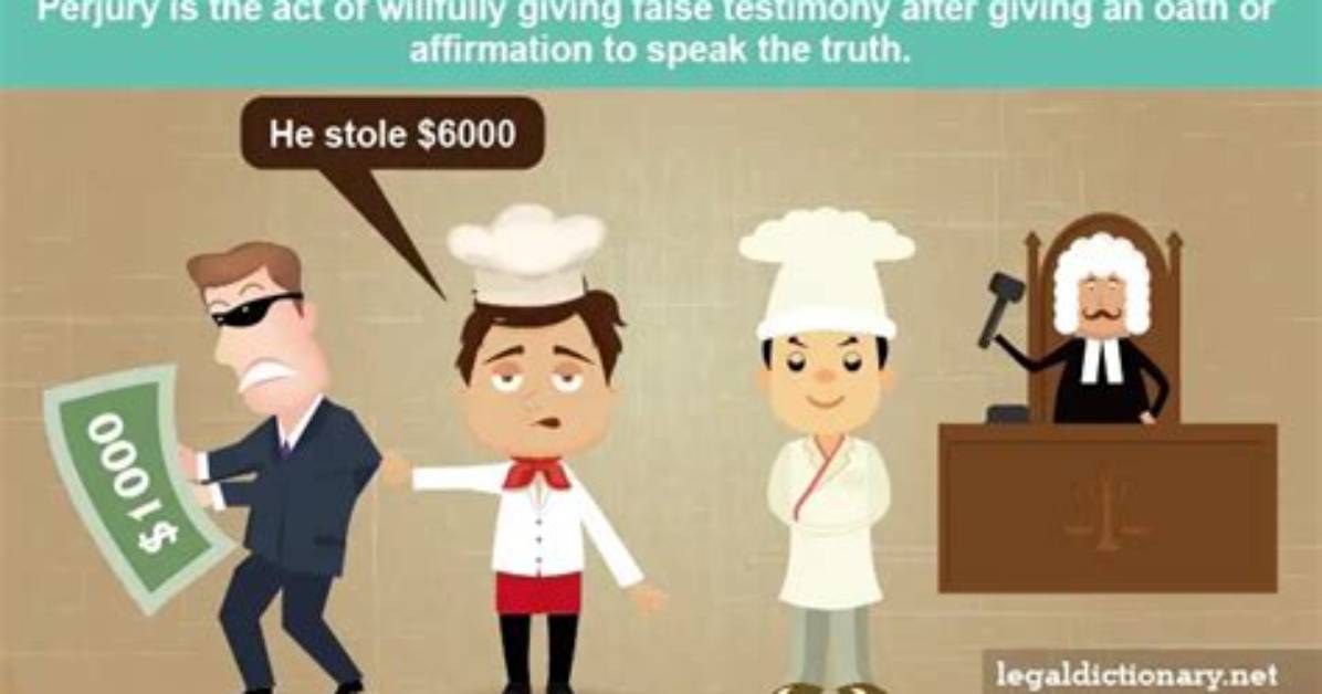 What Does Commit Perjury Mean
