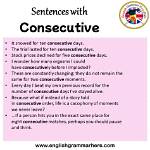 What Does Consecutive Sentence Mean