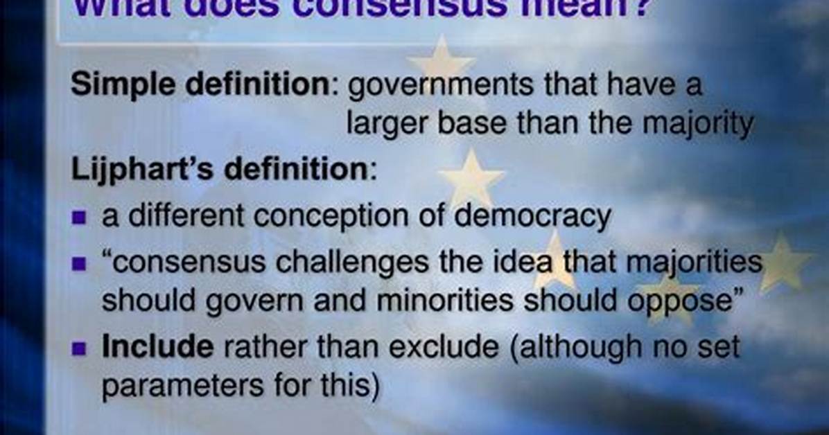 What Does Consensus Mean