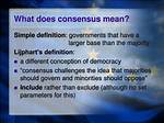 What Does Consensus Mean