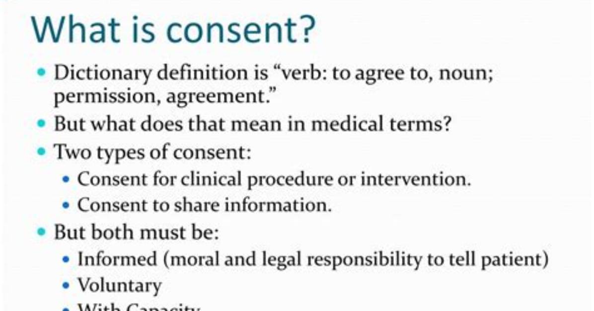 What Does Consent Mean?