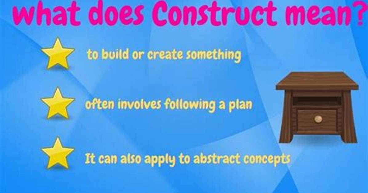 What Does Construct Mean