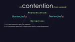 What Does Contention Mean