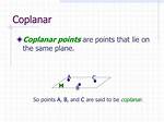 What Does Coplanar Mean