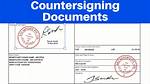 What Does Countersigned Mean?