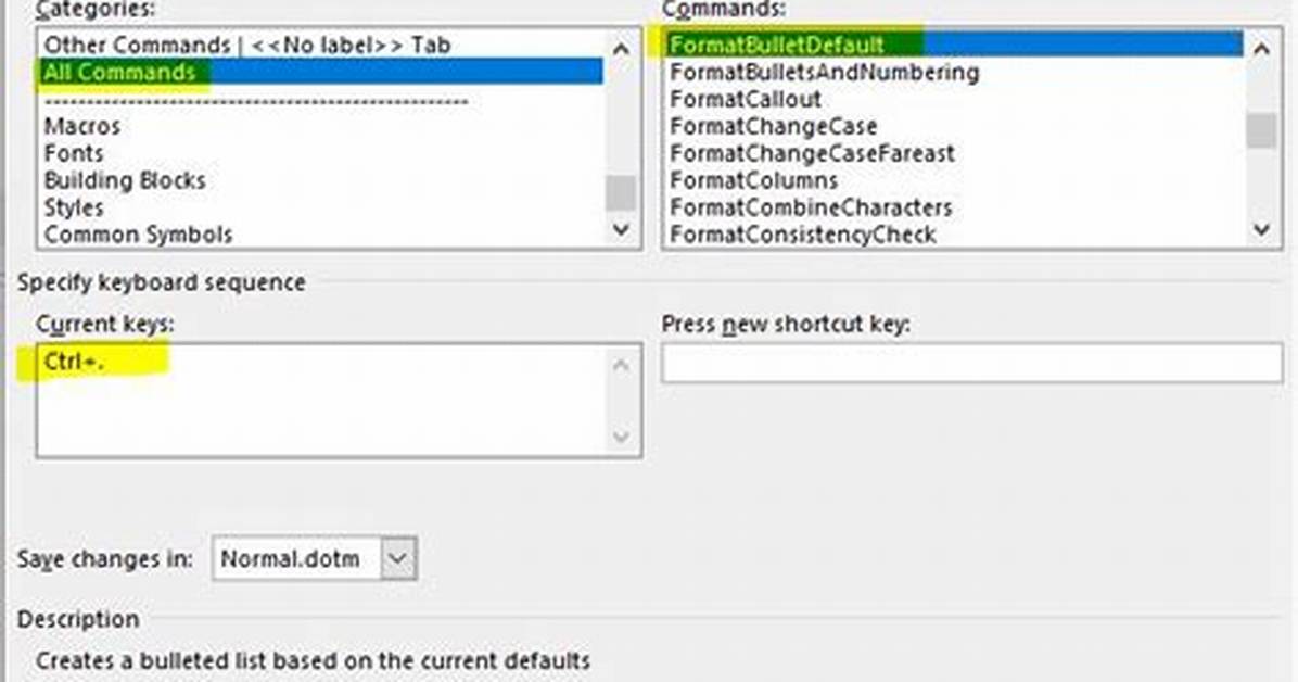 What Does Ctrl+. (Period) Do in Microsoft Word?