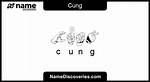 What Does Cung Mean?