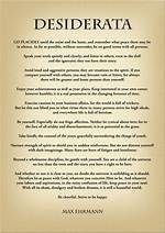 What Does Desiderata Mean?
