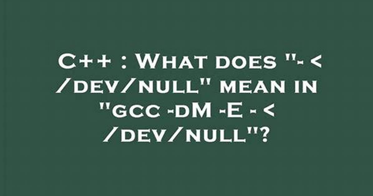 What Does /Dev/Null Mean in a Shell Script? [Duplicate]