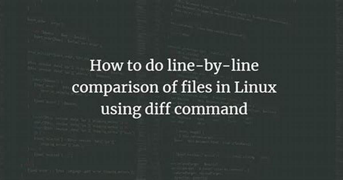 What Does Diff Do in Linux?