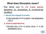 What Does Dimorphic Mean Medically?
