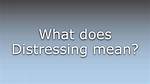 What Does Distressing High Mean?