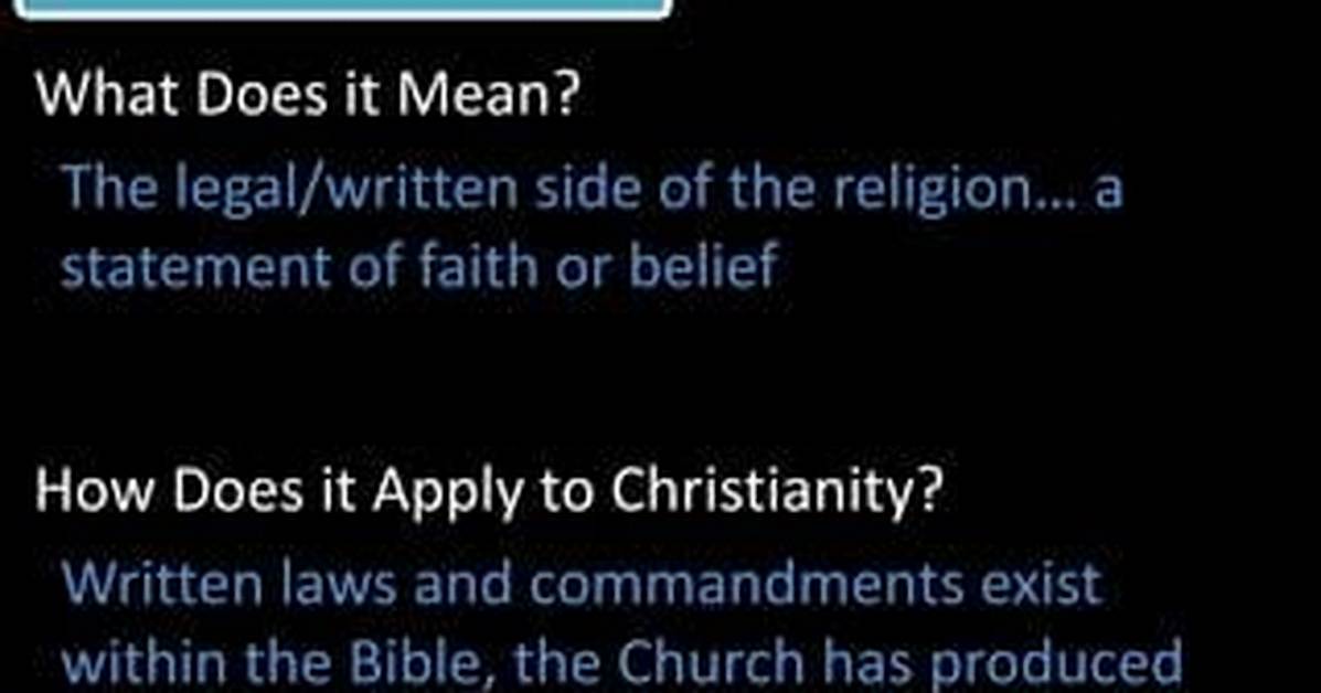 What Does Doctrinal Mean?
