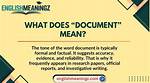What Does Document Mean?