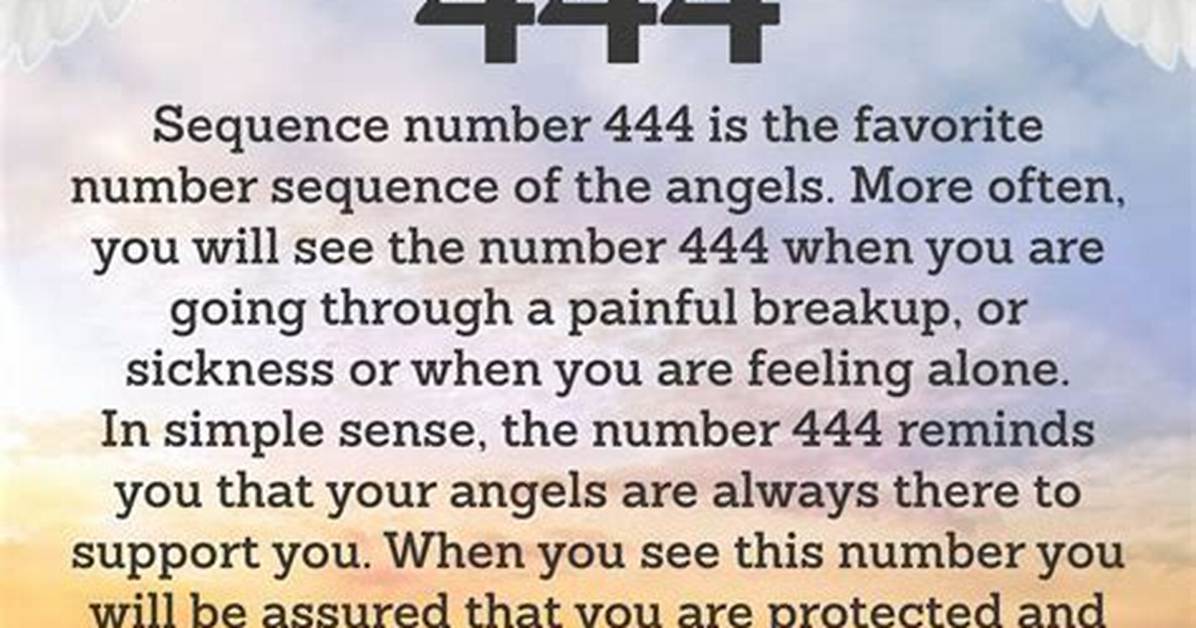 What Does Does 444 Mean
