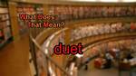 What Does Duet Mean?
